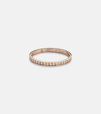 Anillo de novia de oro rosa de 18 ct con diamantes | Repossi