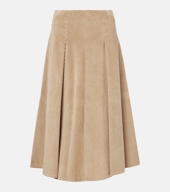 Cotton midi skirt | Brunello Cucinelli