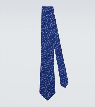 Silk jacquard tie | Charvet