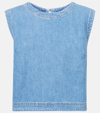 Top Loren aus Denim | Velvet