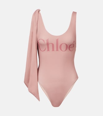 Knotted logo swimsuit | Chloé