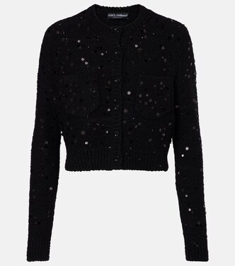 Sequined wool-blend cardigan | Dolce&Gabbana