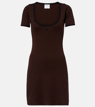 فستان قصير من القطن Holistic | Courrèges