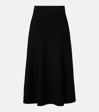 Lazio pleated crêpe midi skirt | Max Mara
