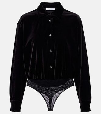 Cotton velvet bodysuit | Max Mara