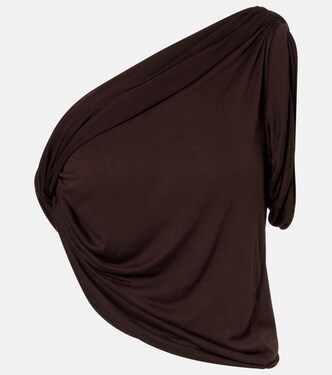 Draped knitted one-shoulder top | Rick Owens