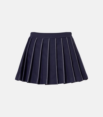 Embroidered pleated tennis skirt | Tory Burch