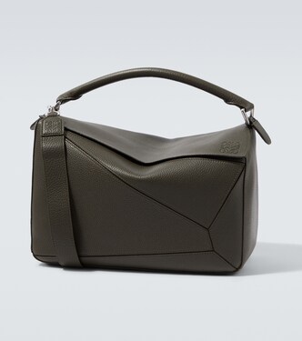 Puzzle Large leather top-handle bag | Loewe