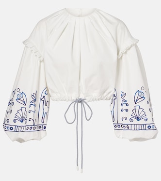 X LRNCE Cropped-Top Leela aus Baumwolle | Alémais