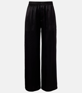 Silk satin straight pants | Saint Laurent