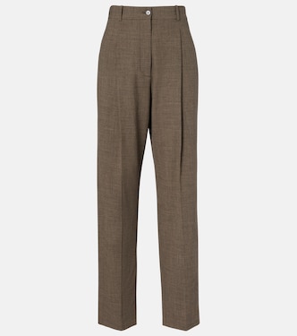 Gianni wool straight pants | The Row