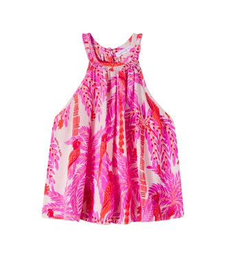 Cleo floral halterneck top | Poupette St Barth Kids