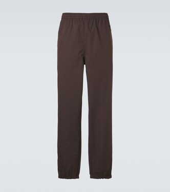 Cotton twill tapered pants | Miu Miu