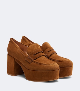 Jenna suede loafer pumps | Gianvito Rossi
