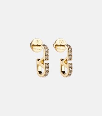VLogo Signature Swarovski®-embellished earrings | Valentino