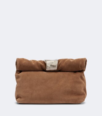 Puff Small suede clutch | Staud