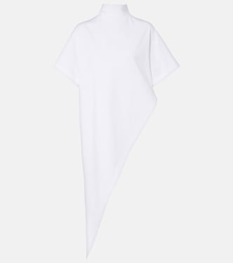 Asymmetric cotton jersey T-shirt | Alaïa