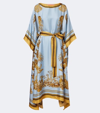Square printed silk kaftan | La DoubleJ
