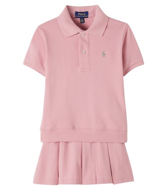 Set aus Polohemd und Rock aus Baumwoll-Piqué | Polo Ralph Lauren Kids