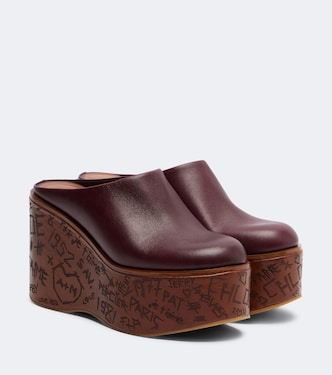 Maxime leather wedges | Chloé
