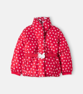 Belted printed puffer jacket | Stella McCartney Kids