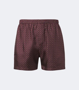 Printed silk shorts | Saint Laurent