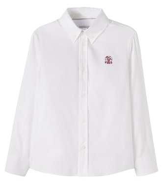 棉质混纺衬衫 | Brunello Cucinelli Kids