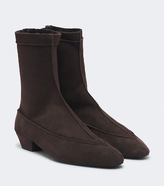 Bottines en daim et shearling | Magda Butrym