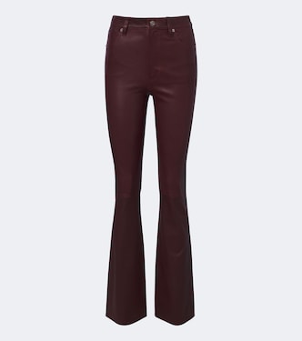 Leather bootcut pants | Frame