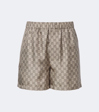 GG silk twill shorts | Gucci