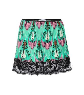 High-rise floral jersey shorts | Rabanne