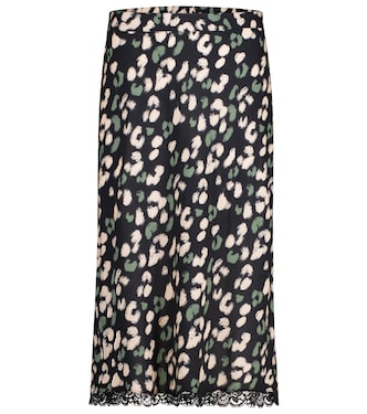 Moanna leopard-print midi skirt | Velvet