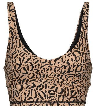 Candice leopard-print sports bra | The Upside