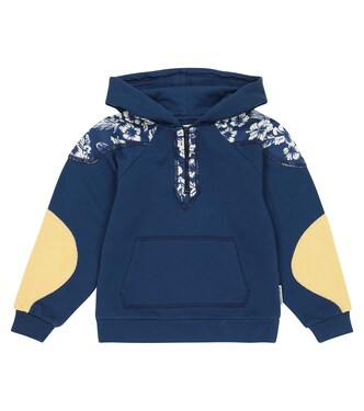 Floral-trimmed cotton hoodie | The New Society