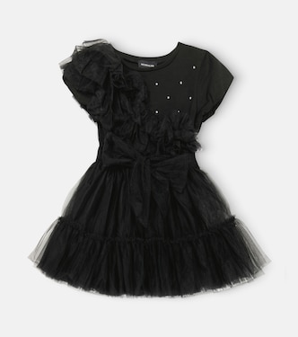 Robe en tulle à ornements | Monnalisa