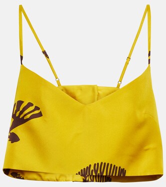 Cropped-Top Ezra aus Seide | Asceno