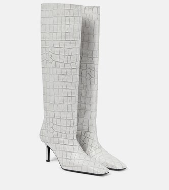 Botas altas de piel grabada | Acne Studios