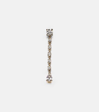 Olivia 18kt gold single earring with diamonds | Anita Ko