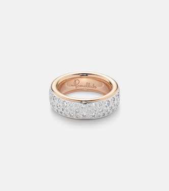 Iconica 18kt rose gold ring with diamonds | Pomellato