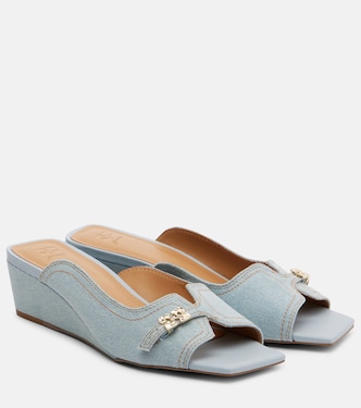 Butterfly wedge mules | Ganni