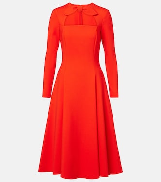 Cutout wool-blend cocktail dress | Oscar de la Renta