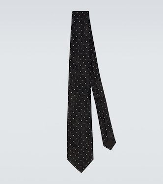 Polka-dot silk twill tie | Tom Ford