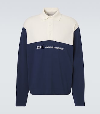 Logo cotton piqué polo shirt | Ami Paris
