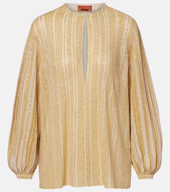 Cutout lamé blouse | Missoni