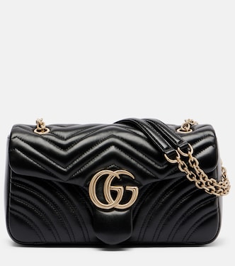 GG Marmont Medium leather shoulder bag | Gucci