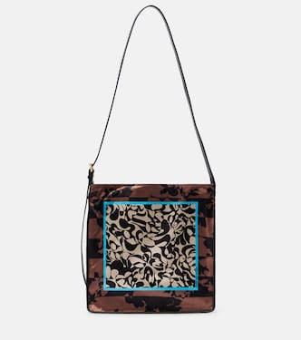 Small printed satin shoulder bag | Dries Van Noten