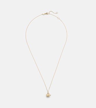 Collier Puffer Fish en or 14 ct (585/1000) et diamants | Stone and Strand