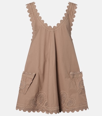 Besticktes Minikleid aus Baumwolle | Juliet Dunn