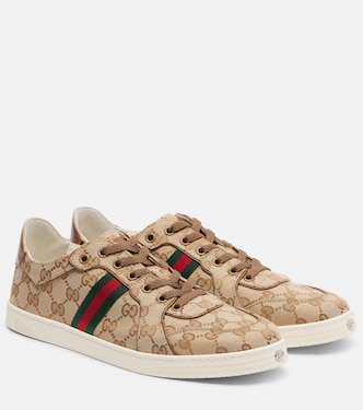 Stretch GG canvas low-top sneakers | Gucci