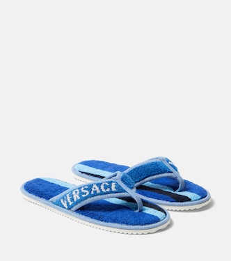 Sandalen aus Baumwollfrottee | Versace Home
